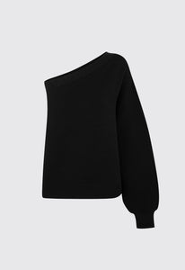 NAGNATA Organic Asym Sweater - Black