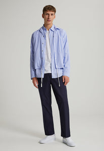 Jac + Jack AU Jackets Parlan Cotton Jacket - Sky Stripe