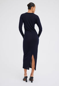 Jac+Jack Dresses Annex Wool Midi Dress - Darkest Navy