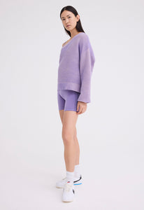 Nagnata Active Organic Asym Sweater - Iris