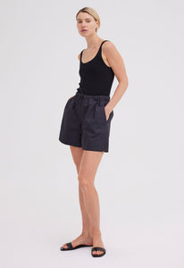 Jac + Jack AU Shorts Mira Cotton Short - Black