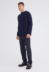 Jac+Jack Knitwear Highgrove Cashmere Sweater - Darkest Navy