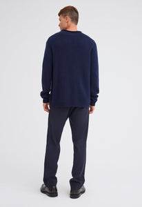 Jac+Jack Knitwear Highgrove Cashmere Sweater - Darkest Navy