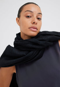 Jac+Jack Accessories Lila Silk Shawl - Black