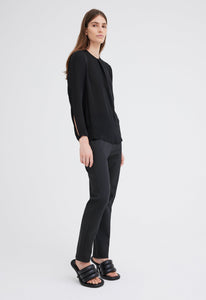 Jac+Jack Shirts + Tops Sana Silk Top - Black