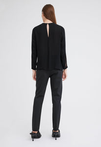 Jac+Jack Shirts + Tops Sana Silk Top - Black