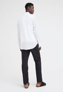 Jac+Jack Shirts Levy Linen Shirt - White