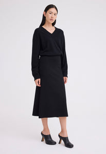 Jac+Jack Knitwear Dellow Skirt - Black