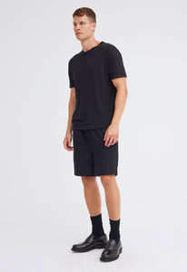 Jac + Jack AU Tees + Tanks Line Linen Tee - Black