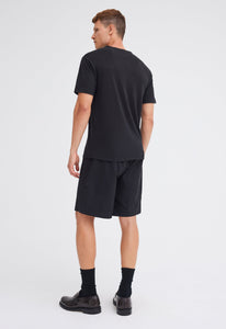 Jac + Jack AU Tees + Tanks Line Linen Tee - Black