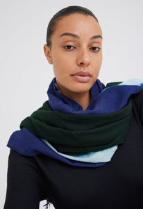 Jac+Jack Accessories Blaze Wool Shawl - Skipper / Bavaria