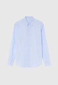 Jac+Jack Shirts + Polos Folded Collar Cotton Shirt - Big Blue