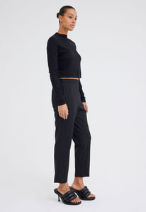 Jac+Jack Pants + Shorts Gio Merino Wool Pant - Black