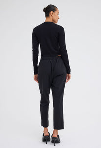 Jac+Jack Pants + Shorts Gio Merino Wool Pant - Black