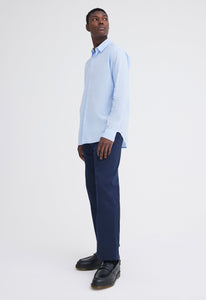 Jac+Jack Shirts Folded Collar Shirt - Big Blue