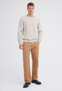 Jac+Jack Knitwear Foley Lambswool Sweater - Flaxen Beige