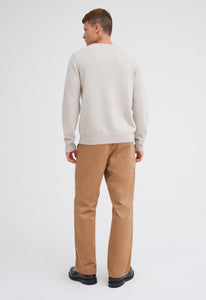 Jac+Jack Knitwear Foley Lambswool Sweater - Flaxen Beige