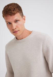 Jac+Jack Knitwear Foley Lambswool Sweater - Flaxen Beige