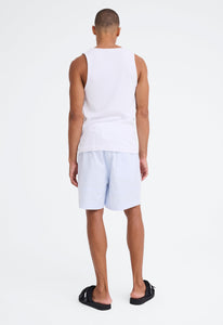 Jac+Jack Tees + Tanks Koen Ribbed Cotton Tank - White