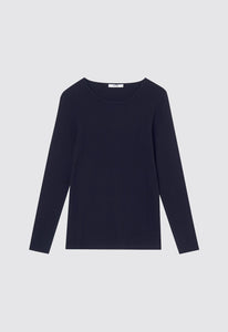 Jac+Jack T-Shirts Vere LS Top - Darkest Navy