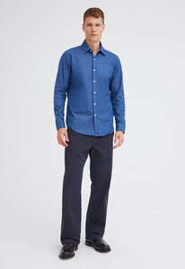 Jac+Jack Shirts + Polos Alwyn Denim Shirt - Prussian Blue