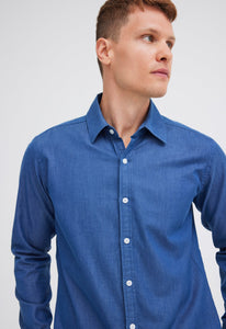 Jac+Jack Shirts Alwyn Shirt - Prussian Blue
