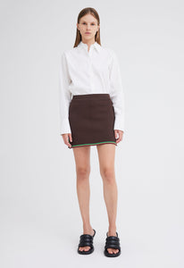 Nagnata Active NAGNATA Symbol Track Skirt - Chocolate Brown