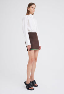 Nagnata Active NAGNATA Symbol Track Skirt - Chocolate Brown