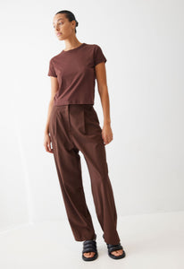 Jac+Jack Pants + Shorts Nisha Wool Pant - Bronzer Red