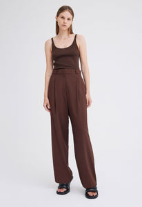 Jac+Jack Pants + Shorts Nisha Wool Pant - Bronzer Red