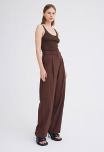 Jac+Jack Pants + Shorts Nisha Wool Pant - Bronzer Red