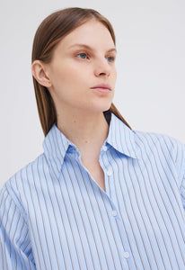 Jac+Jack Shirts + Tops Karl Italian Cotton Shirt - Big Blue Stripe