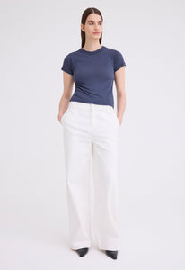 Jac+Jack Pants + Shorts Rivet Cotton Twill Pant - Ice Cream