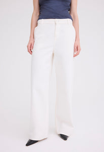 Jac+Jack Pants + Shorts Rivet Cotton Twill Pant - Ice Cream