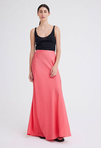 Jac+Jack Skirts Wick Silk Maxi Skirt - Cilla Pink