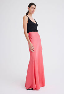 Jac+Jack Skirts Wick Silk Maxi Skirt - Cilla Pink