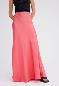 Jac+Jack Skirts Wick Silk Maxi Skirt - Cilla Pink