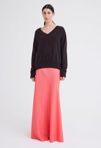 Jac+Jack Skirts Wick Silk Maxi Skirt - Cilla Pink