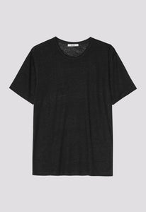 Jac + Jack AU Tees + Tanks Line Linen Tee - Black