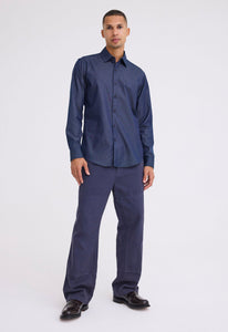 Jac+Jack Shirts + Polos Bentleigh Denim Shirt - Dark Denim Blue