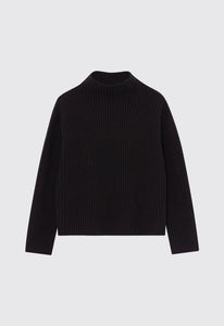 Jac+Jack Knitwear Brill Wool Cashmere Sweater - Volcanic Brown