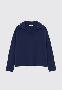 Jac+Jack Knitwear Sola Cashmere Sweater - Skipper Blue