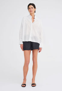 Jac+Jack Shirts + Tops Roq Cotton Shirt - White