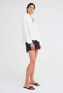 Jac+Jack Shirts + Tops Roq Cotton Shirt - White