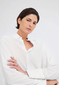 Jac+Jack Shirts + Tops Roq Cotton Shirt - White