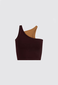 Nagnata Tops Retro Tank - Bronze/ Merlot