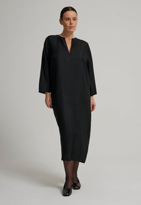 Jac + Jack AU Dresses Angle Silk Dress - Black