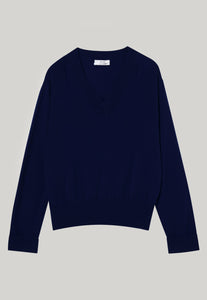 Sharpo Cashmere Sweater - Darkest Navy