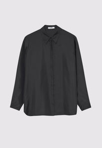 Jac + Jack AU Shirts Halo Silk Shirt - Black