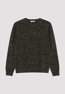 Jac + Jack AU Knitwear Barrow Wool Cashmere Sweater - Sharp Night Black/Yellow